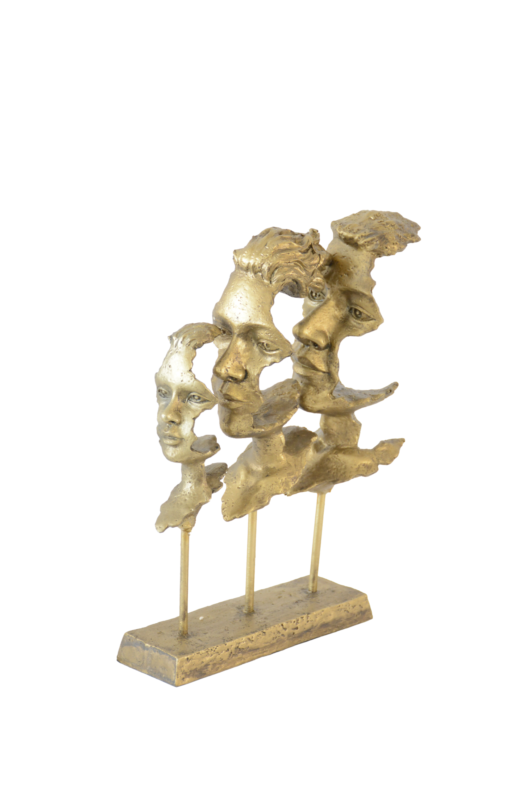 074 Escultura de Figuras Abstratas em Linha - Image 1