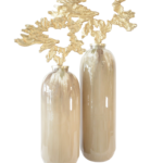 Conjunto de Vasos Decorativos Nature Gold
