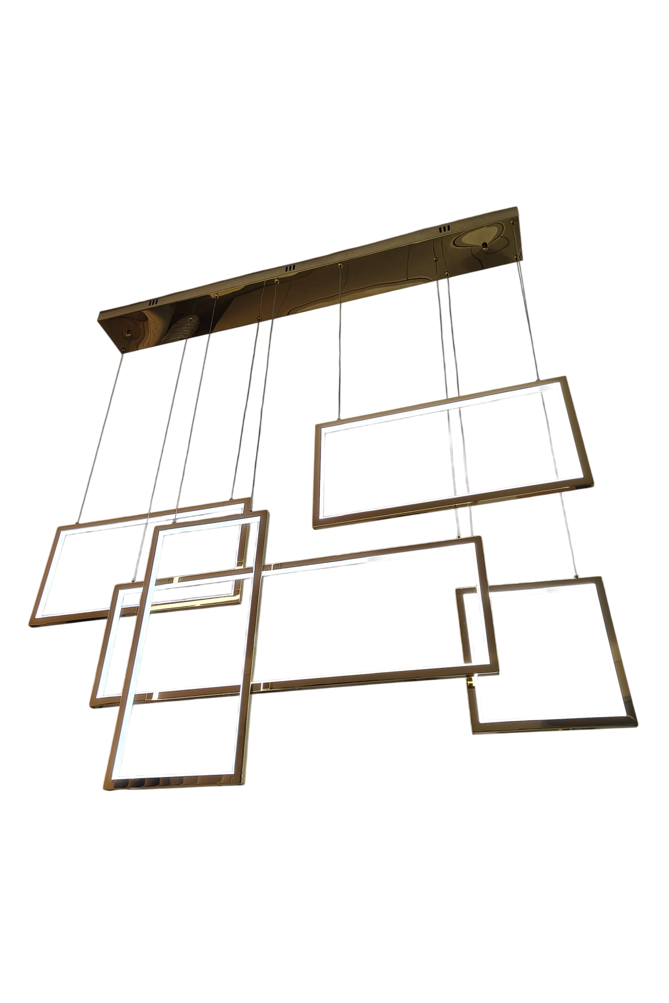 12 - CT Candeeiro Suspenso Geométrico Retângulos LED - Image 1