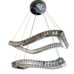 Candeeiro Suspenso Fita LED Ondulada Dupla