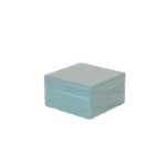 Caixa Quadrada Azul-Menta Minimalista