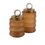 Conjunto de Potes Decorativos Bronze Elegance