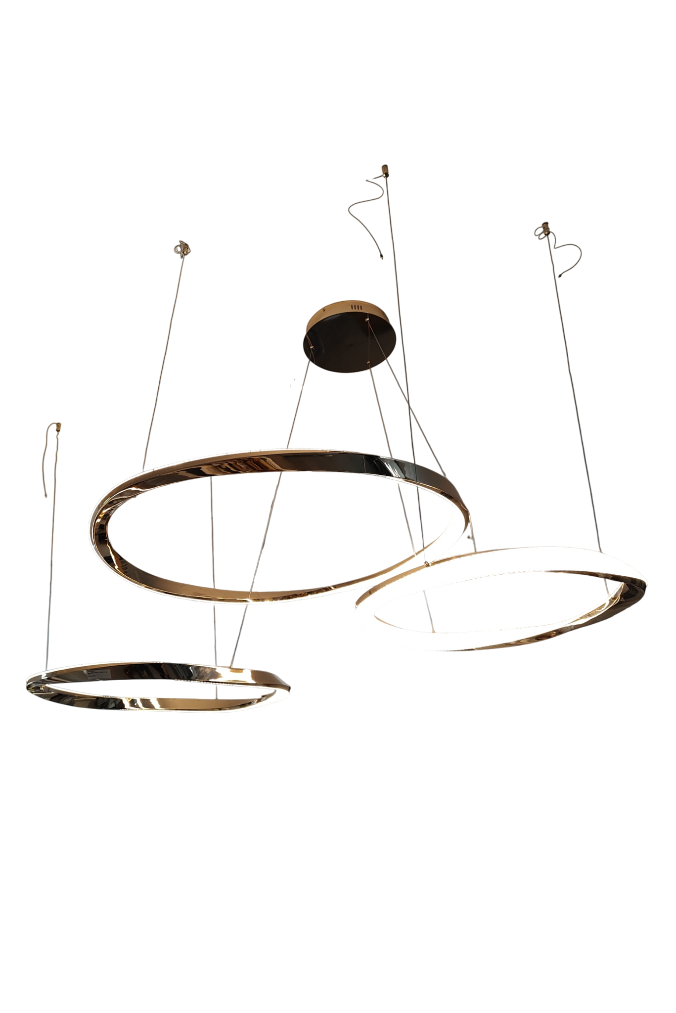 19 - CT Candeeiro Suspenso Três Anéis LED Assimétricos - Image 1