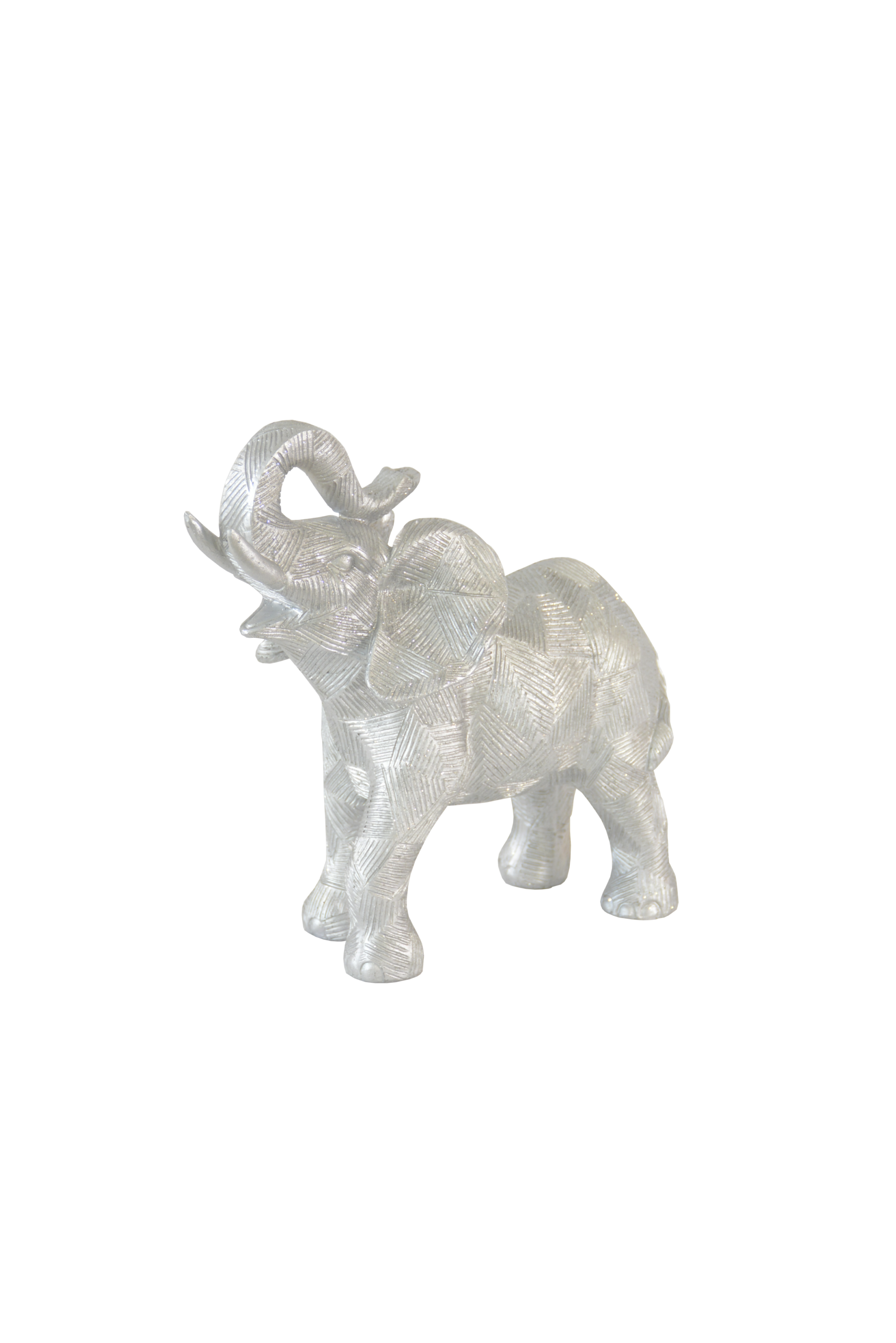 214 Estatueta Elefante Prateado Moderno - Image 1