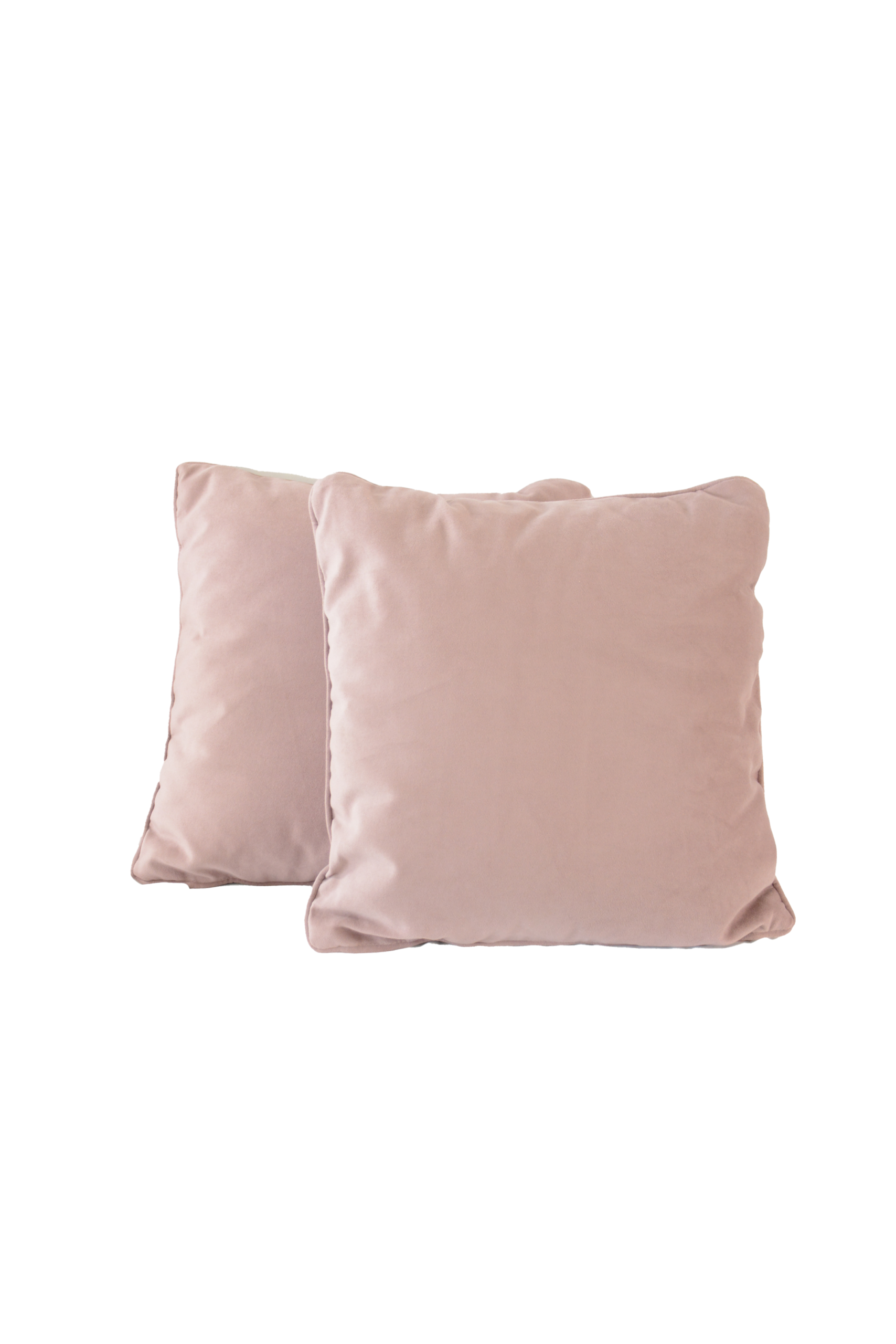 298 Conjunto de Almofadas Quadradas Veludo Rosa-Chiclete - Image 1