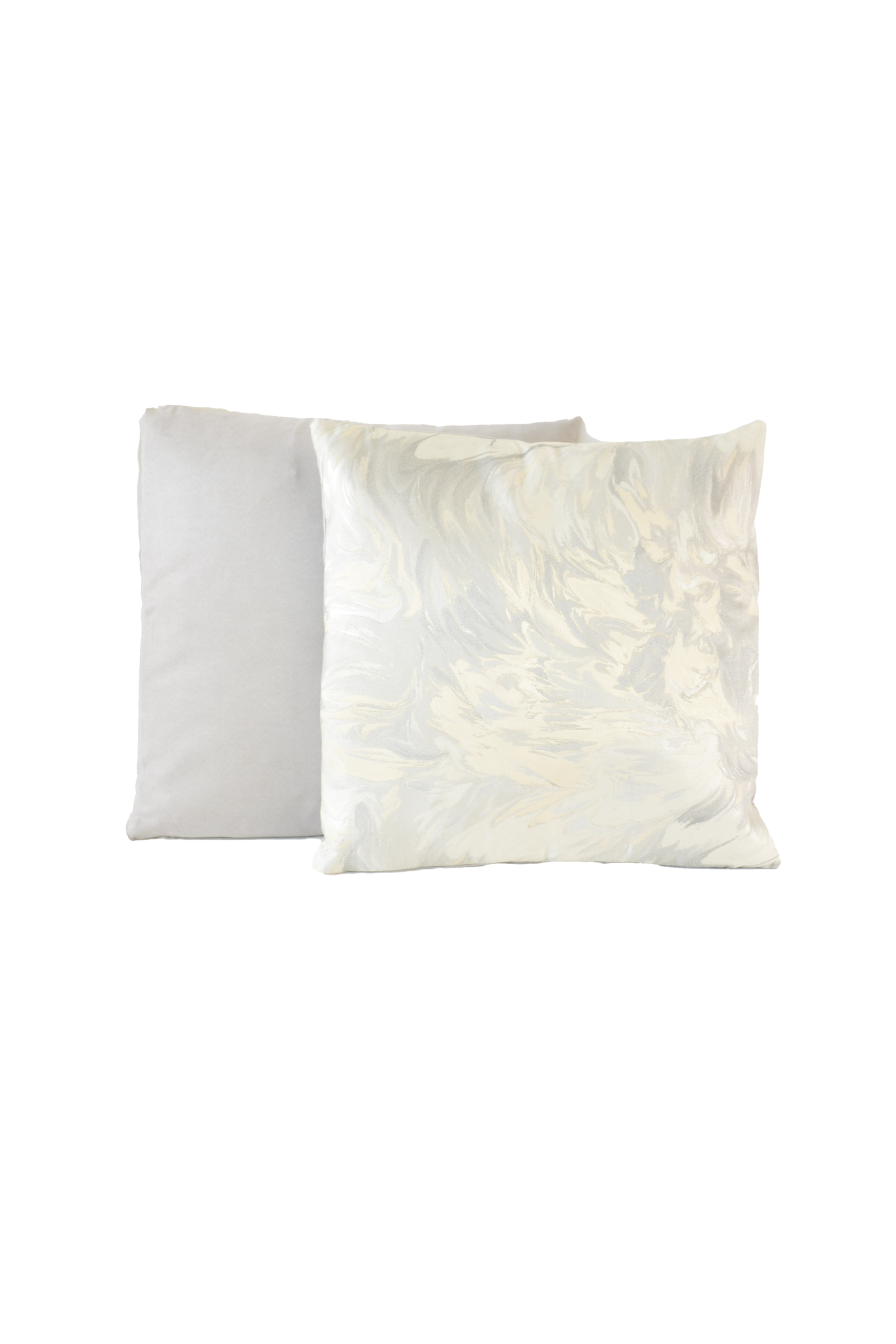 304 Conjunto de Almofadas Jacquard Floral Off-White - Image 1