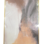 Quadro Abstrato Contemporâneo Terracota