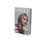 Livro Decorativo Vogue Mármore e Dourado