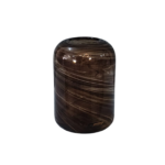 Jarra Cilíndrica Efeito Mármore Castanho Alta